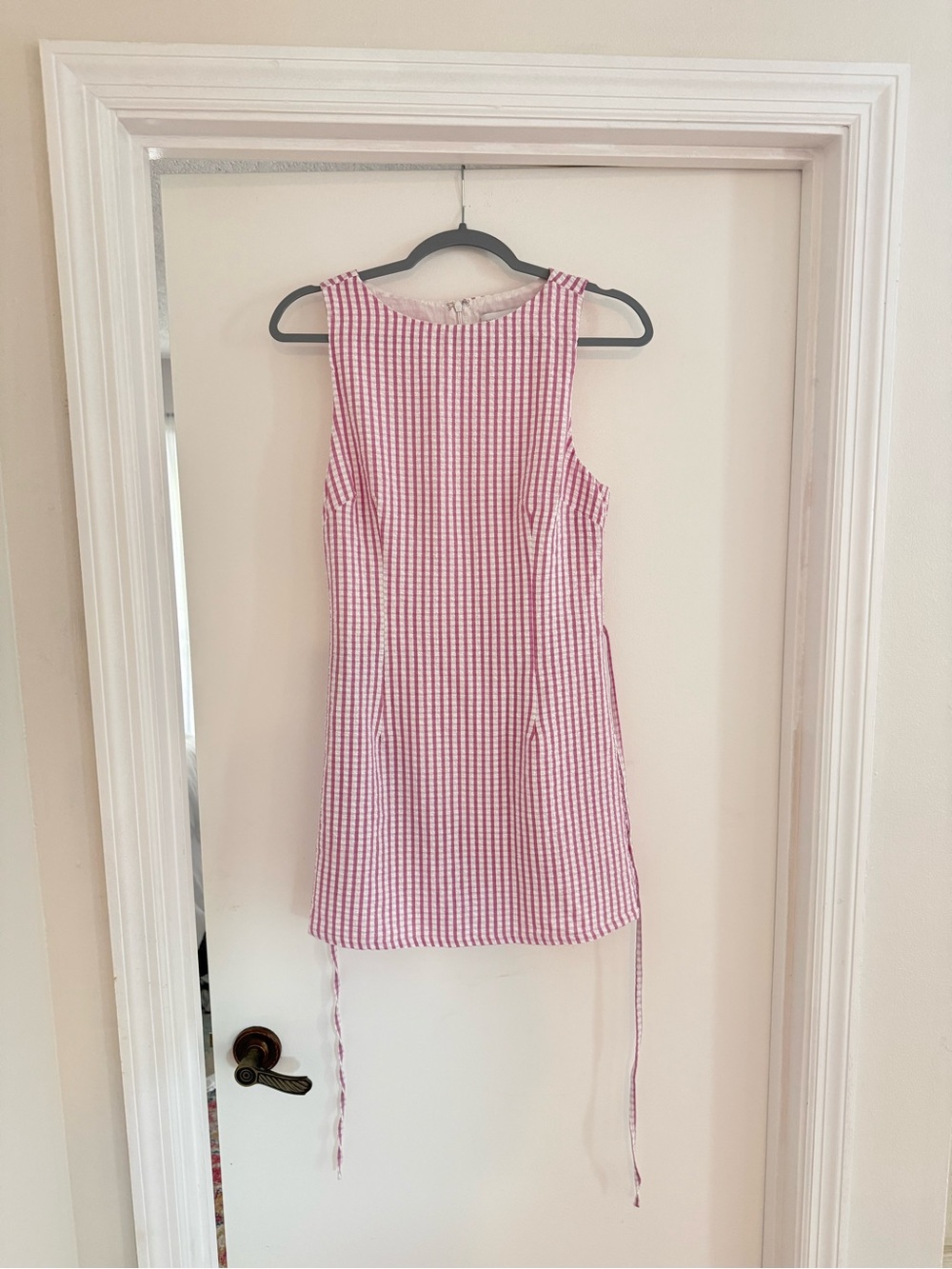Princess Polly - Yumiko Romper Pink Check Romper Mini Dress